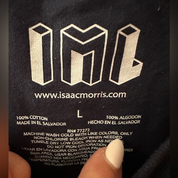 Isaac Morris IML Men's Flag Print Patriotic Short Sleeve Graphic T-Shirt - Large - Picture 7 of 7